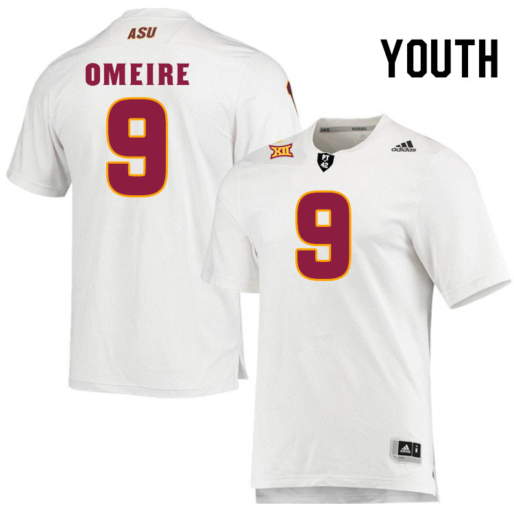 Men #9 Troy Omeire Arizona State Sun Devils College Football Jerseys Stitched-White
